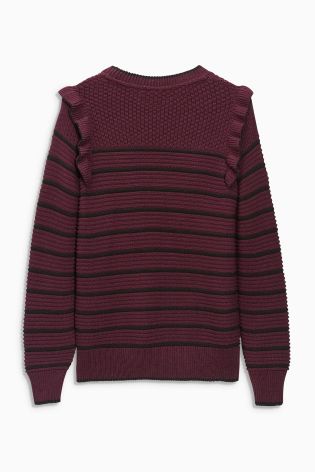 Ruffle Stripe Sweater